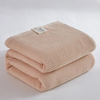 Solid Cotton Blanket for Bed Waffle Plaid Bedspread for Single Queen King Bed Sofa Blankets Throw Sofa Cover Sheet Summer Quilt