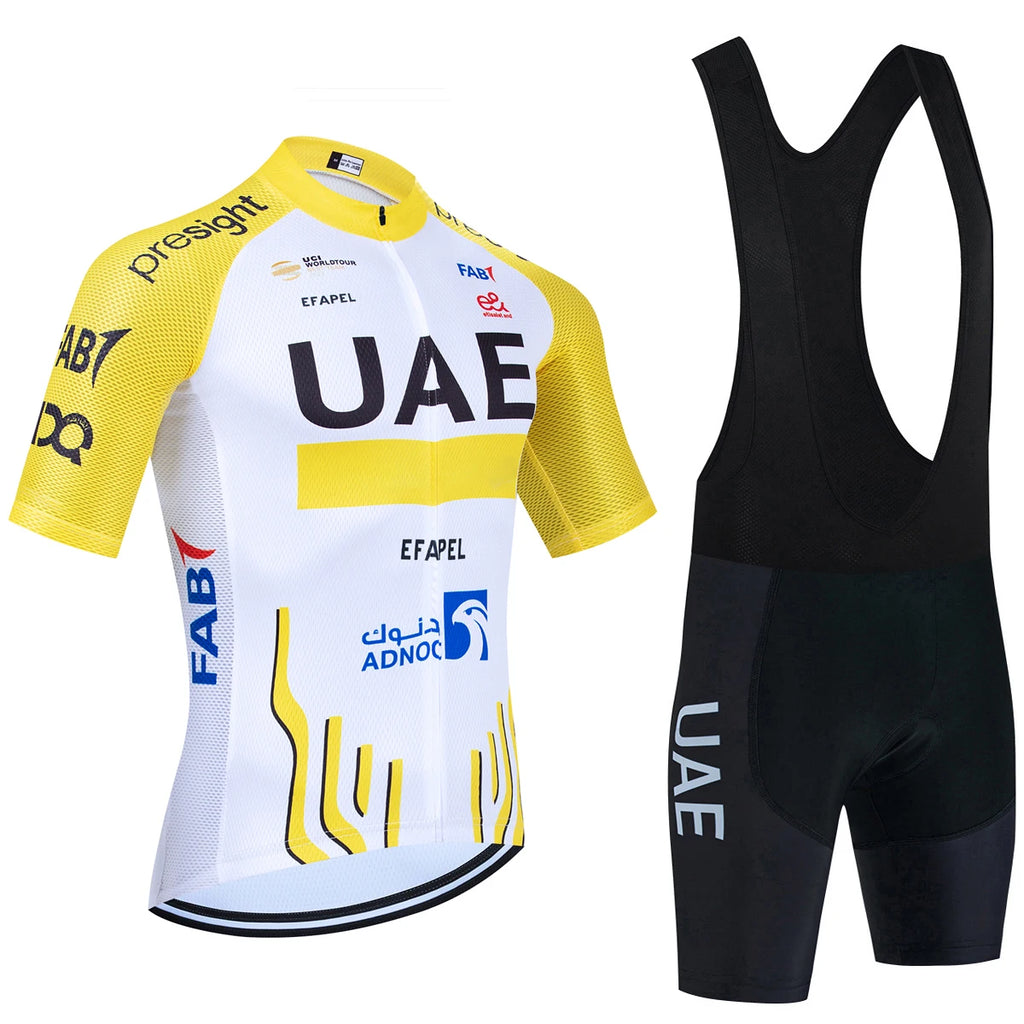 New Black UAE Cycling Maillot Jersey Shorts Men Women Ropa Ciclismo MTB Road Bicycle Jersey Riding Bike T-shirt Pants Clothing