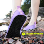 Water Shoes for Women Men Quick-Dry Breathable Aqua Socks Flexible Non-slip Rubber Sole lightweight Barefoot Aqua Water Socks f