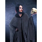 Halloween Grim Reaper Costume Medieval Renaissance Hooded Cloak Wizard Robe for Adult Halloween Cosplay