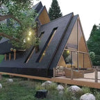 Triangle Shape Structure Small Cabin Tiny House Luxury Triangle House Prefab Modular a Frame House for Living