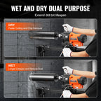 SucceBuy 3000W/3200W Core Drill Machine Drilling Diameter Diamond Stand Core Drill Rig Rugged Concrete Core Drill Wet Dry Use