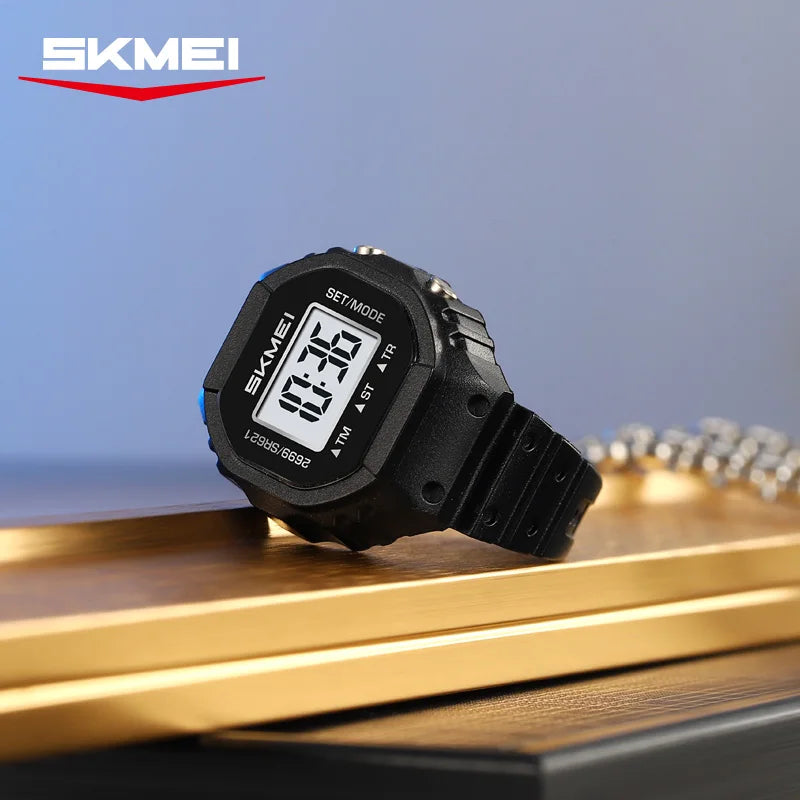 SKMEI 2699 New LED Digital Women Fashion Cool Rings Finger Watches Chronograph Plastic Watches Lady Jewelry （Cannot adjust size）