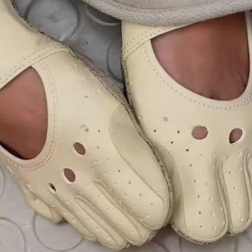 Women's Five Toe Mary Jane Shoes Barefoot Minimalist Shoes for Yoga Pilates Dance Lightweight Breathable Non Slip Fitness Training Shoes Indoor Outdoor