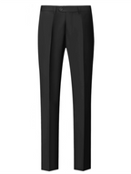 Men Lapel Black Collar 3 Pcs Suit Set Coat Vest Trousers / Business Groom Wedding Dress Fprmal Blazer Pants Waistcoat