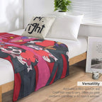 A-Amazing D-Digital Anime Circus Cozy Super Soft Flannel Blanket, Funny Game Theme Warm Throw Blanket For Living Room,Home Decor