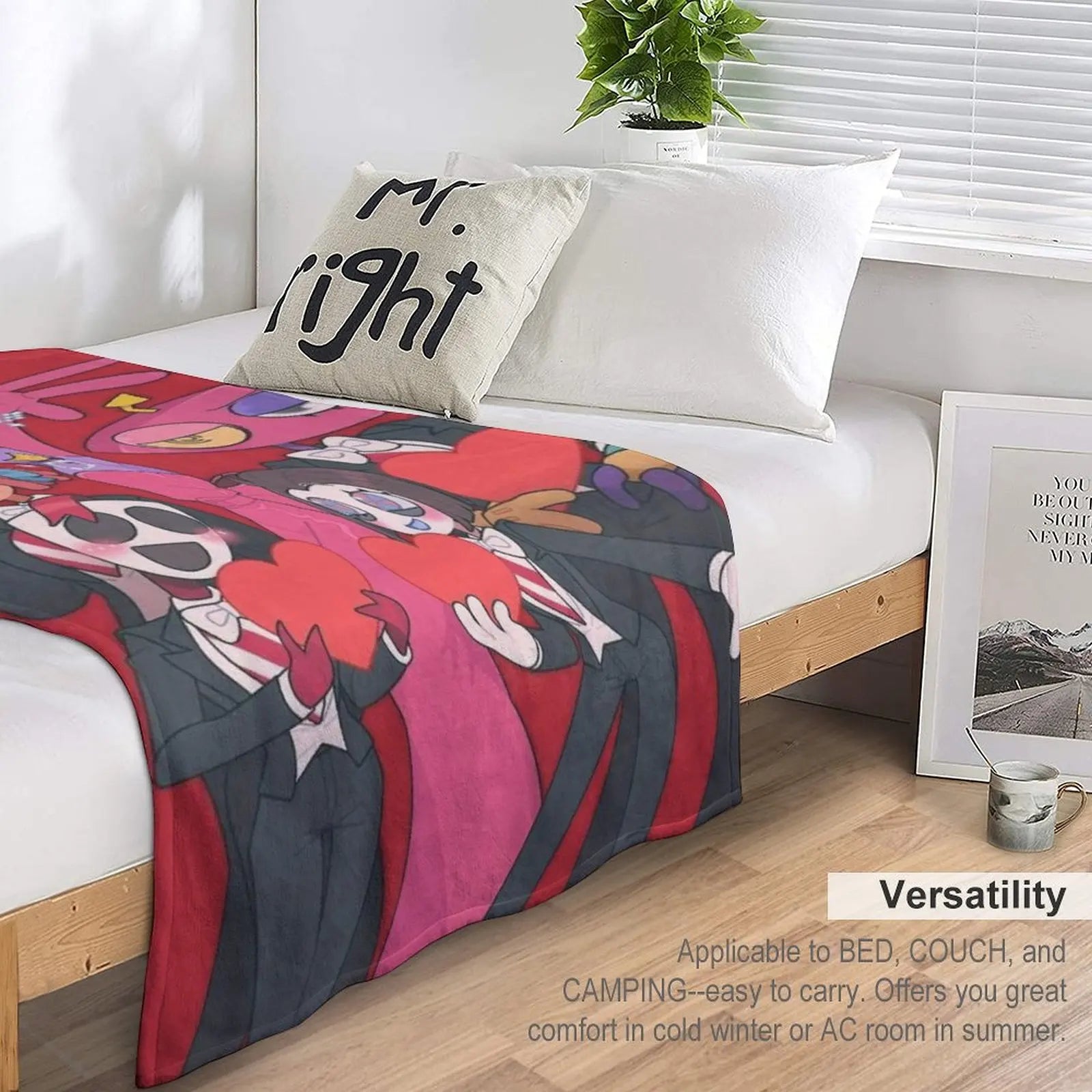 A-Amazing D-Digital Anime Circus Cozy Super Soft Flannel Blanket, Funny Game Theme Warm Throw Blanket For Living Room,Home Decor