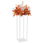 10PCS, 80 cm Wedding Flower Stands Acrylic Wedding Decoration for Tables Bouquet Vase Columns Flower Vase Rectangular Floor Vase
