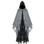 Halloween Grim Reaper Costume Medieval Renaissance Hooded Cloak Wizard Robe for Adult Halloween Cosplay