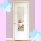 ICUTE-Mainstays 13x49 White Rectangle Large Wall Mirror for Bathroom or Living Room