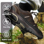 MIXIN Mens Hiking Shoes Lightweight Breathable Anti-Slip Low Top Sneakers for Walking Trekking Outdoor Shoes