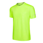 Summer Men Athletic Short Sleeve Dry Fit Sport T Shirt Polyester Breathable Gym Yoga Golf Workout Daily Top