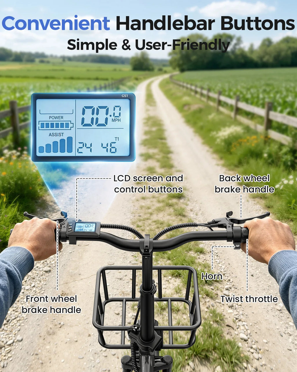 Spacewalk Electric Tricycle for Adults, Folding Trike Bike for Adults | 748.8Wh Removable Battery, Peak 1200W Motor, 18*3.0 Fat Tire, Step-Thru Electric Tricycle, Up to 60 Miles, 18MPH