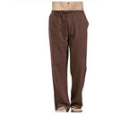Wide Pants Spring Men's Korean Fashion Sports Streetwear Linen Oversize Trousers Yoga Pants Sweatpants Casual Daily Wear