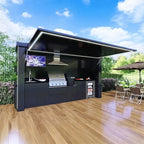 Hot Sale  Capsule House  Outdoor BBQ Modular Kitchen Modern Premium Style with Integrated Cultured Stone Tiny House