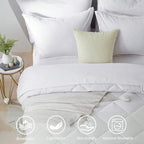 5/7 Piece Solid Color Bed Comforter Set Queen, Creative Geometric Pattern Design, Soft And Comfortable Summer Bedding Set