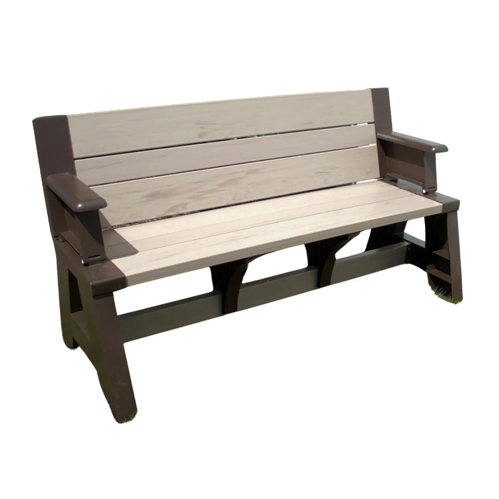 Gen 1 2-in-1 Outdoor Convertible Bench to Picnic Table | Space-Saving, Weather-Resistant Patio Furniture for Yard,, Customized