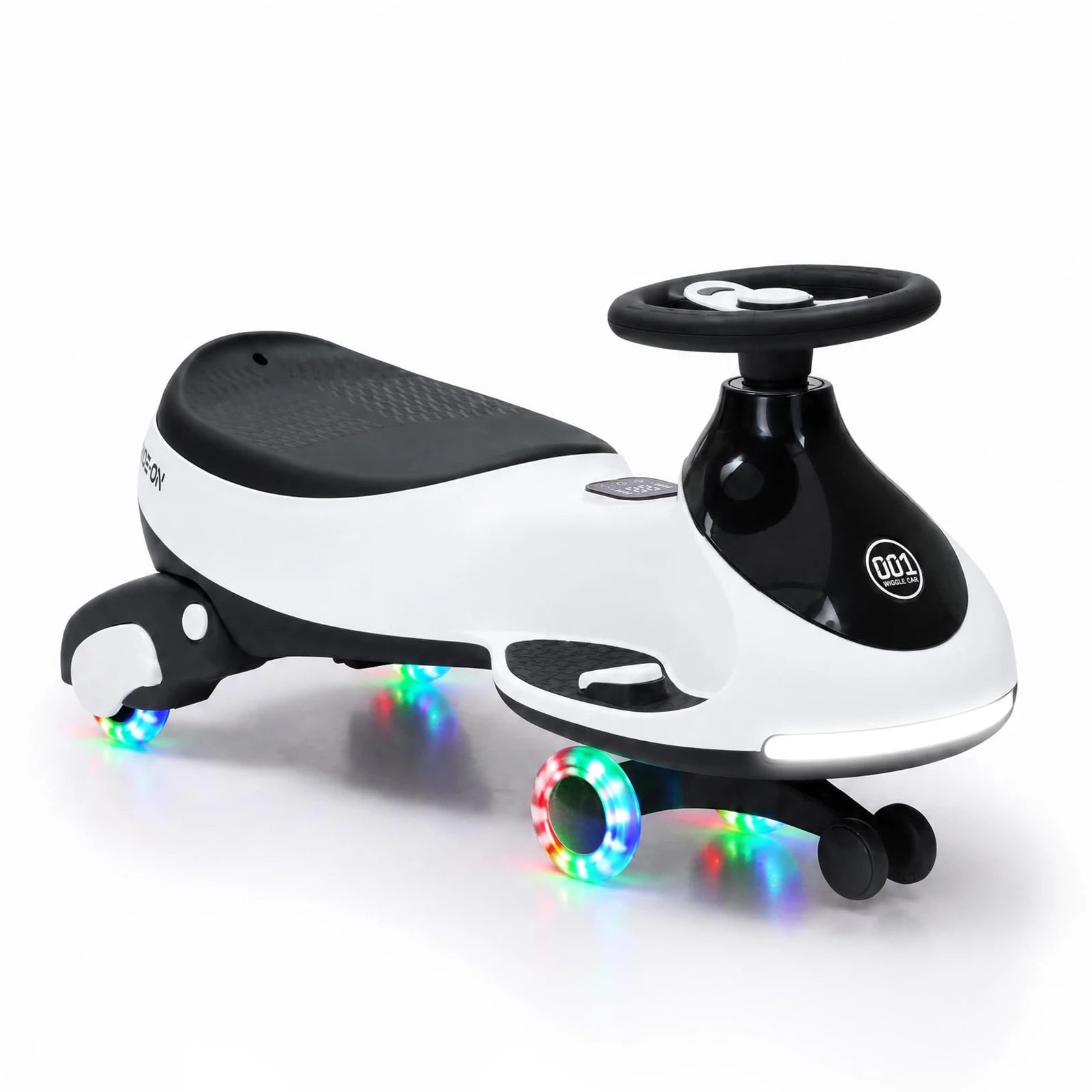 12V Electric Wiggle Car For Kids, 2 In 1 Ride On Swing Car With Pedal, Flashing Wheels Music, Anti-Rollover Toy For Toddlers
