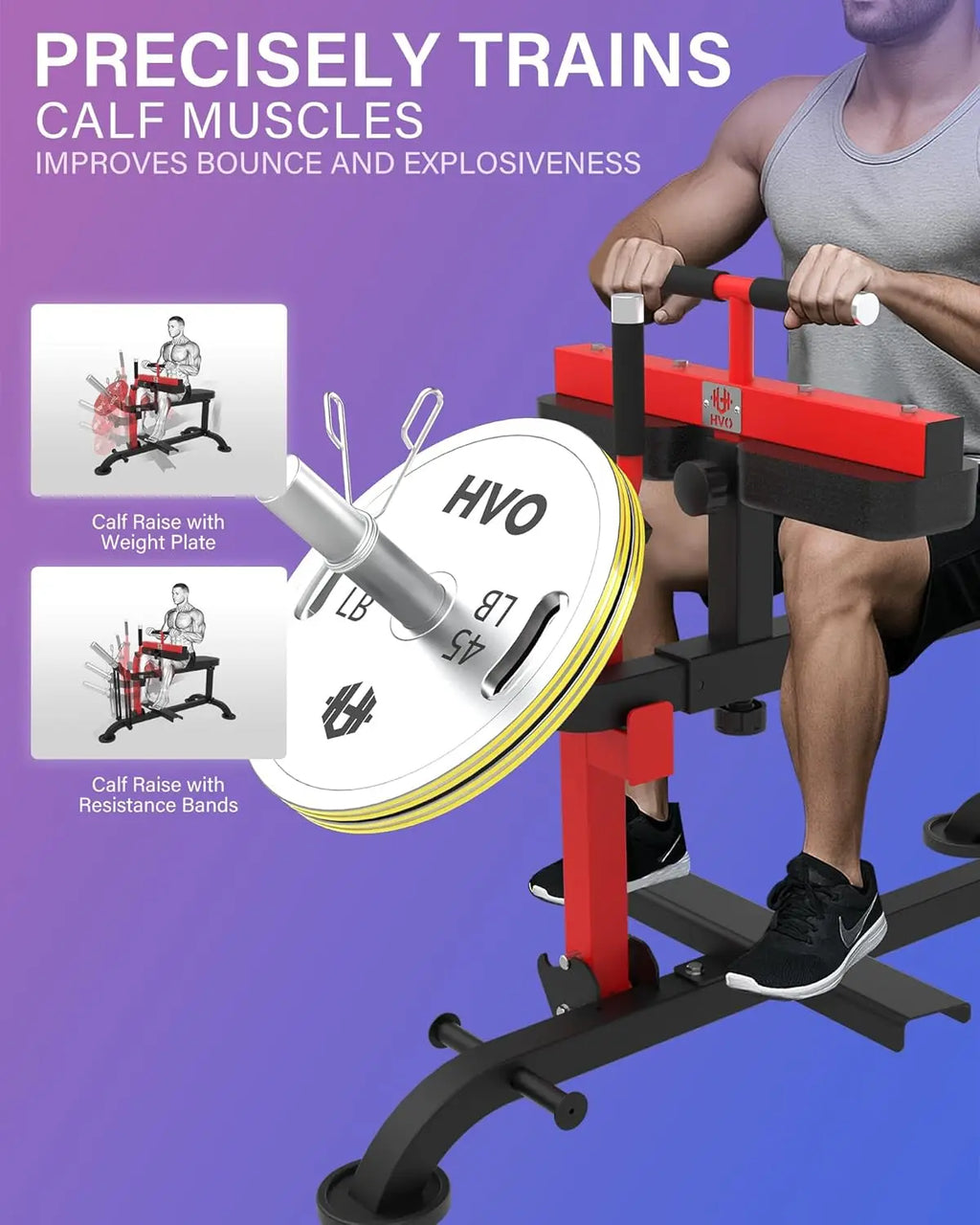 Home Gym, Calf Workout, Sturdy Material, Seated Calf Raise Machine