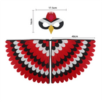 Cute Owl Wings Costume Animal Peacock Pattern Felt Cloak With Matching Mask Performance Props Halloween Carnival Cosplay Cape halloween costumes for women my hero academia superman costume adults haikyuu cosplay