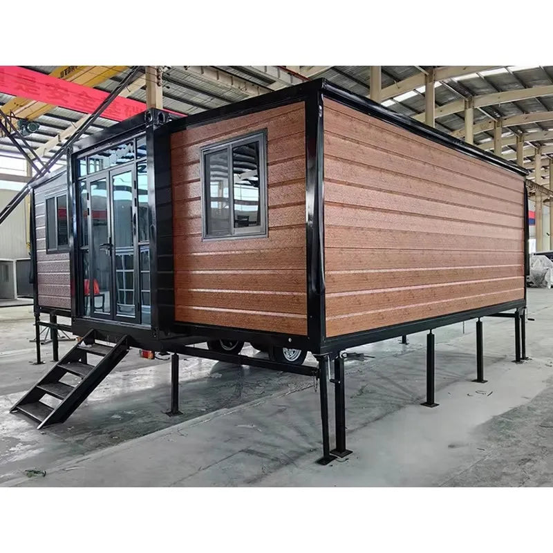 20ft 40ft Prefab Mobile House Luxury Tiny Home Expandable Container Houses 2 3 Bedroom Wooden Prefabricated House Garden Rooms