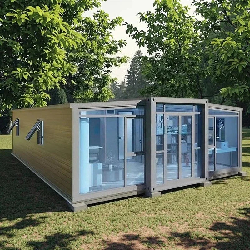 Expandable Container House Prefabricated Modular Home Tiny Living Cabin Portable Studio Glamping Pod Eco Tourism Resort Unit Hot