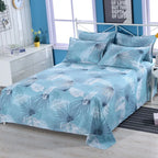 3pcs/Set Home Textile Bed Sheet Set with Pillowcases Cotton Material Lovers Room Bedding Room Flat Sheet