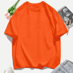 Short Sleeve T-shirt Minimalist Solid Plain Cotton O Neck Oversized Loose Sport Daily Women Summer All Season