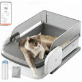 Automatic Litter Box Self Cleaning Odor Control for Cats 3LB to 50LB XX-Large Capacity APP Control Safety Sensor Multi-Cat Use，