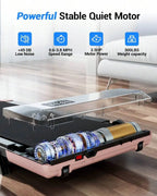 Foldable 6% Slope Under Desk Treadmills 2.5 HP Quiet Walking Pad Portable Remote Control LED Display 300LBS Exercise Walkingpad