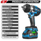 ONEVAN 2800N.M High Torque Brushless Electric Wrench Cordless 1/2 Inch Screwdriver Impact Drill Tool For Makita 18V Battery Pin