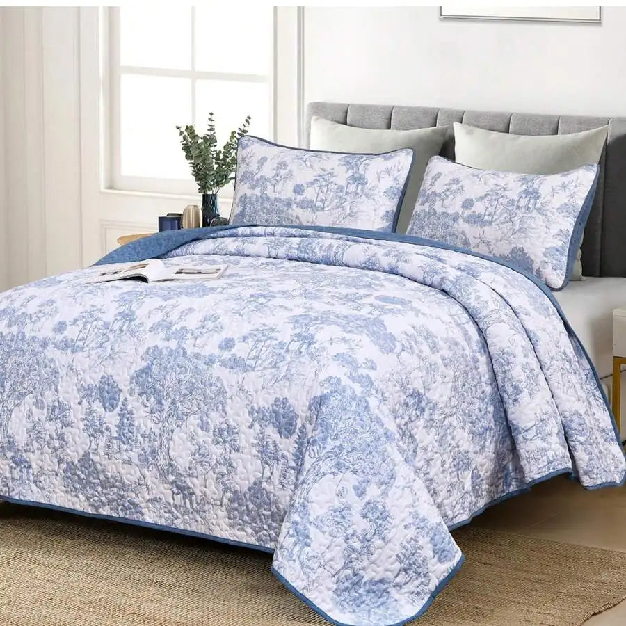 3 Pieces  Yellow Flower Quilt Set Twin Full Queen King Size, Paisley Patchwork Plaid Bedspread Bedding Sets  Coverlet Set.