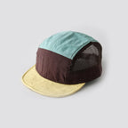 Retro Color-Blocked Breathable Quick-Dry Flat-Brimmed Hat with Adjustable Mesh Fabric, Suitable for Both Men and Women, Ideal for Outdoor Activities Like Hiking, Running, Camping, and Daily Commuting