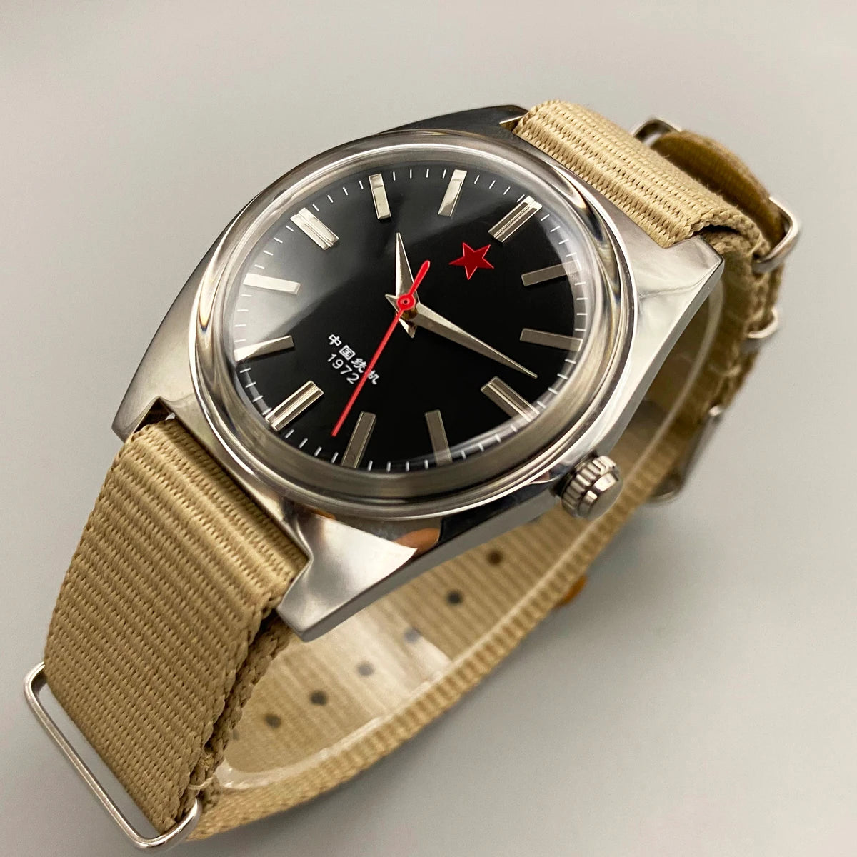 Men's Mechanical Watch Manual Mechanical Stainless Steel Case 7120 Movement Retro Men's Dress Watch Men's Gift