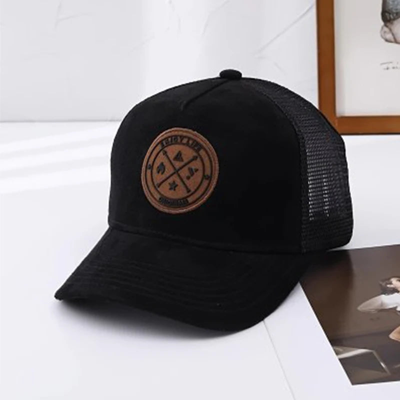 Mesh breathable baseball cap dome summer new sunshade hardtop hat outdoor running sports hat