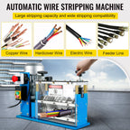 SucceBuy Electric Wire Stripping Machine Cable Stripper 1.5-38mm 11 Channels Acrylic+Aluminum W/Blade for Scrap Copper Recycling
