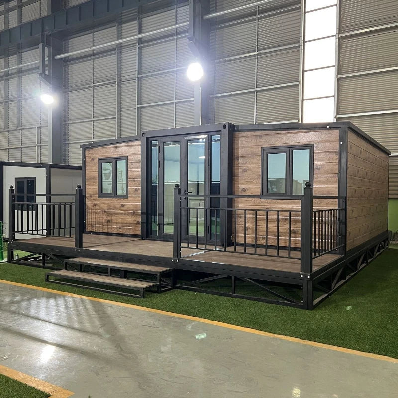 20ft 40ft Prefab Mobile House Luxury Tiny Home Expandable Container Houses 2 3 Bedroom Wooden Prefabricated House Garden Rooms