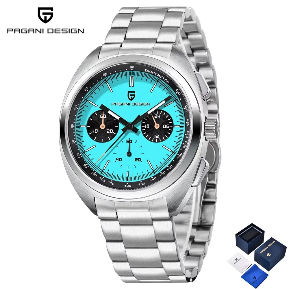 2026 New PAGANI DESIGN Panda Men's Watches Quartz Wristwatches Chronograph Luxury Watch For Men AR Sapphire Luminous Waterproof