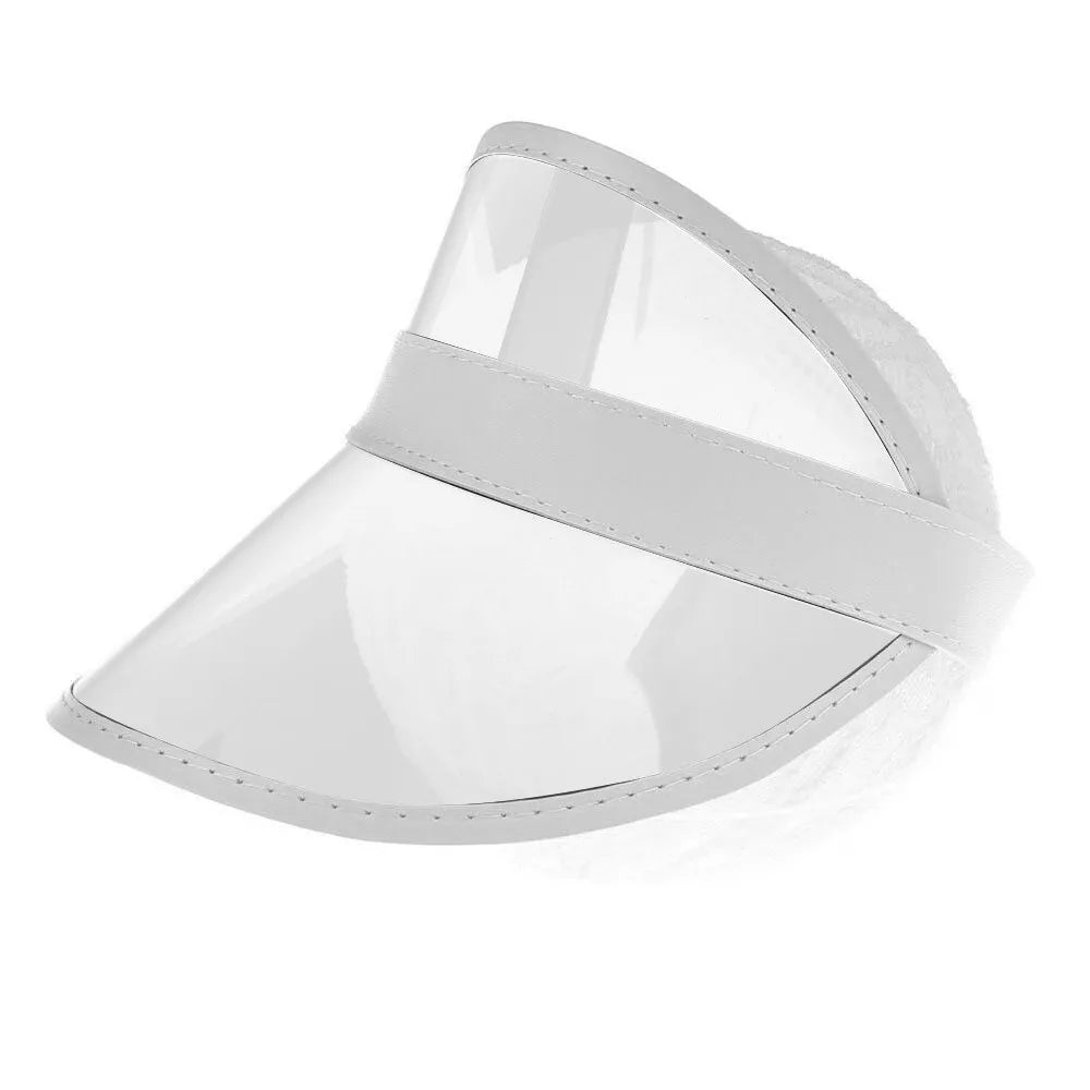 Summer Sky Top Plastic Sun Hat With Adjustable Elasticity And Transparent Sun Visor For Men And Women Outdoor Sports Cap