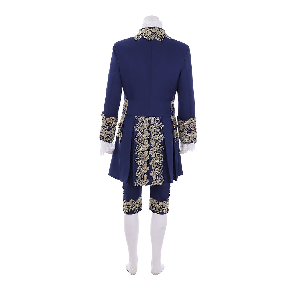 Men's 18th Century Court Suit Colonial Victorian British Military Uniform Elegant Men's Rococo Costume