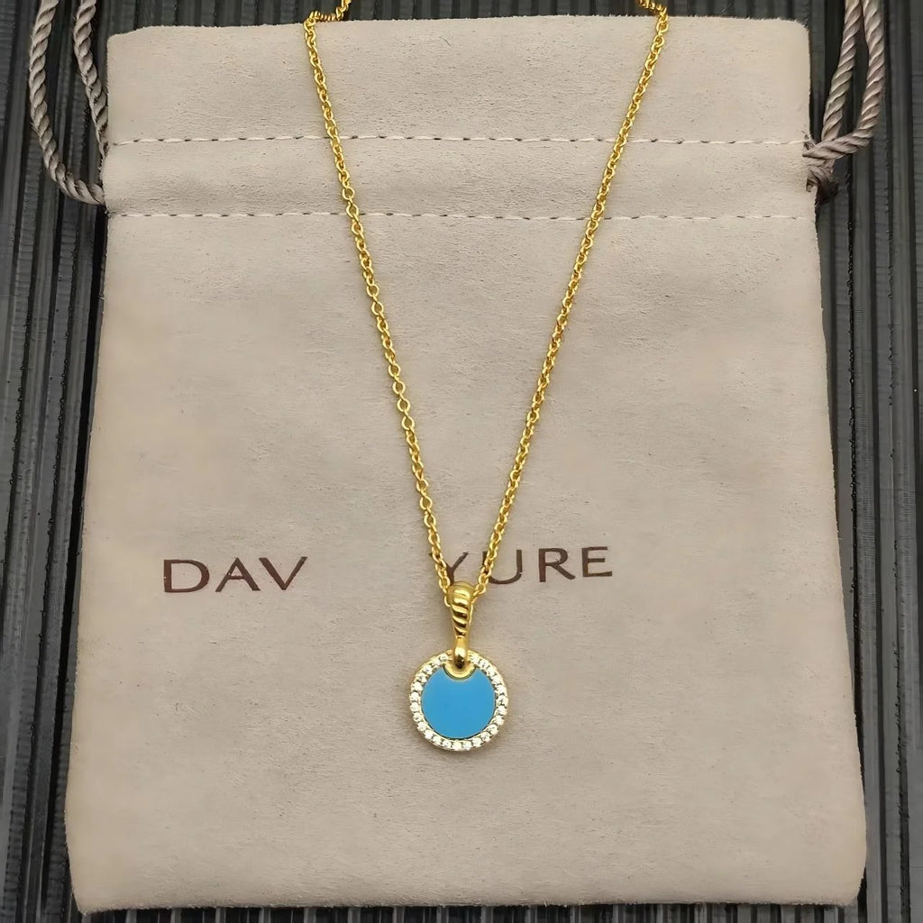 2025 New High-Quality Christmas Elegant and Simple Gold-Plated Round Bracelets and Necklaces Set - Valentine's Day Gift