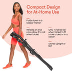 Durable Steel Squat Machine in Black for Home Gym: Low - impact Lower Body Workouts, Easy Setup and Foldable
