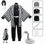 Anime Kimetsu No Yaiba Iguro Obanai Kimono Uniform Anime Wig Cosplay Costume Halloween Party