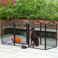 Dog Playpen, 8 Panels Playpen 32 Inch Height in Heavy Duty, Folding Indoor Outdoor Anti-Rust Dog Exercise Fence Portable