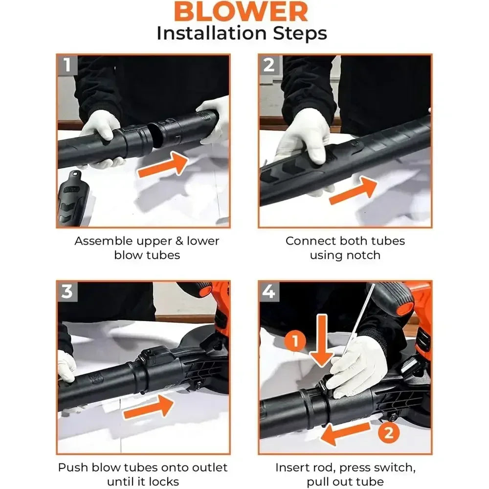 3-in-1 Electric Leaf Vacuum & Blower with Shredder, 72L Bag, High Speed, Adjustable Power for Patios & Driveways