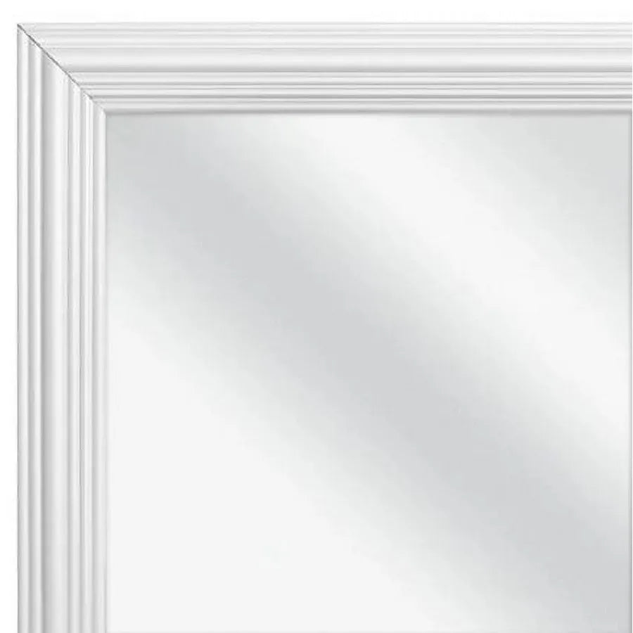 ICUTE-Mainstays 13x49 White Rectangle Large Wall Mirror for Bathroom or Living Room