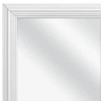 ICUTE-Mainstays 13x49 White Rectangle Large Wall Mirror for Bathroom or Living Room