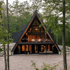Triangular Roof Prefabricated House China Waterproof Steel Structure Building Modular Cabin Tiny Homes