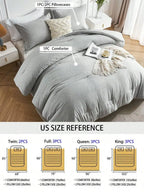 2/3-Piece Soft Luxury Bed Comforter Set Queen, Boho Cationic Dyeing Breathable Fluffy Bed Sets With 1 Comforter And 1 Or 2 Pillo