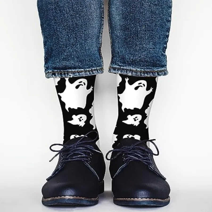 AOYEGO Funny Socks Health Curve Novelty Casual Crew Socks Contrast Color Design for Women Men Gift